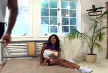 Ebony Barbie Rides Darren James 'S Fat Cock