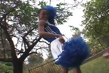 Ebony Cheerleader Fucks Her Neighbor