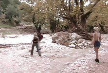 Spotting a Brunette Fucking in the Woods