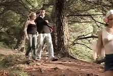 Horny Hiker Babe Gets Double Stuffed