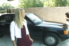 Adorable Blond Coed in Mmf Threesome