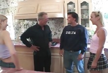 Julie Knight Ass Fucked By Two Old Guys