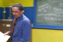 Ashley Long Sucks Professor's Dick