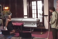 Black Harlot Doggy Nailed at Funeral