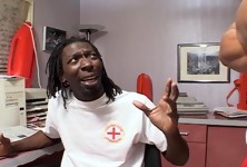 Tight Ebony Pussy Gets Eaten Out