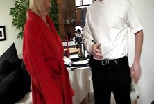 Older Lady Pays the Plumber with Pussy