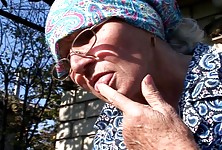 Young Buck Makes Slutty Grandma Moan