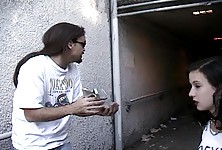 Violet Creamed on Her Fishnet Clad Toes